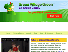 Tablet Screenshot of greenvillagegreen.com